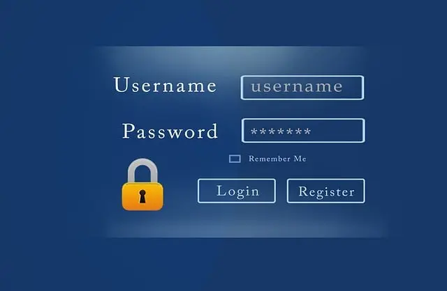 login page