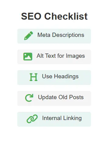 SEO checklist