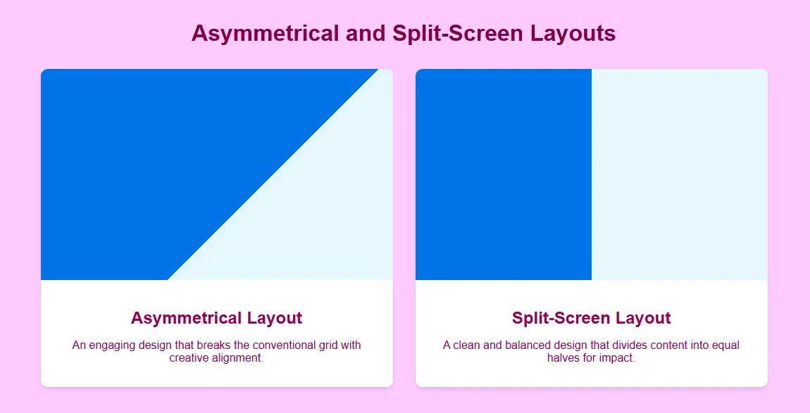 Asymmetrical Layout