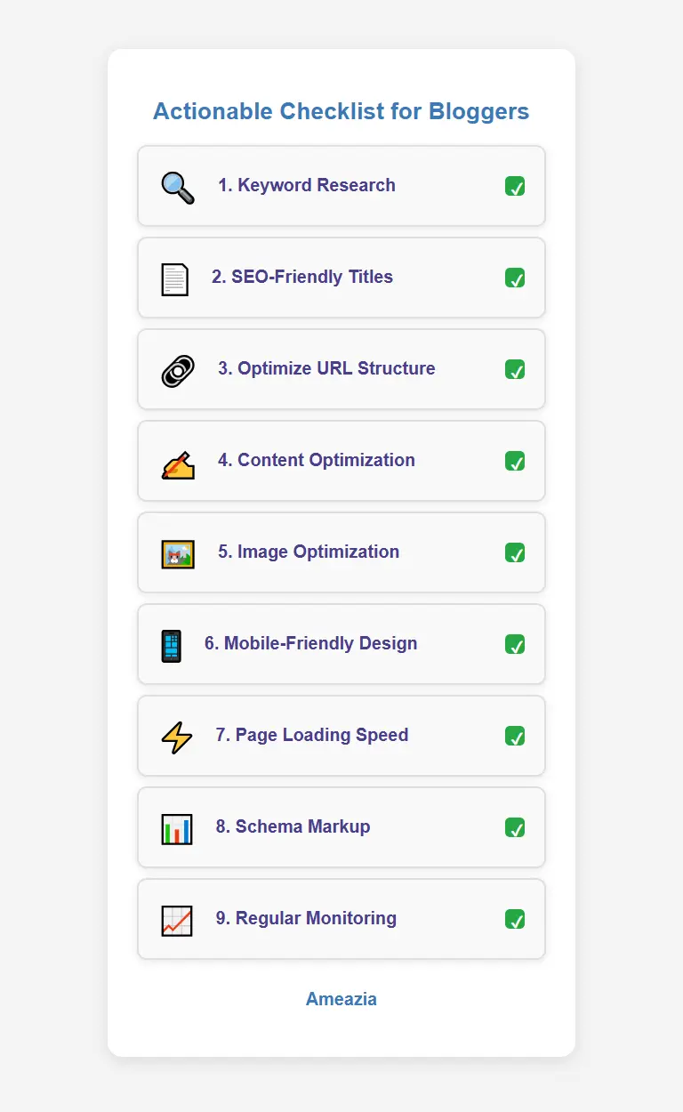 Checklist for On-Page SEO