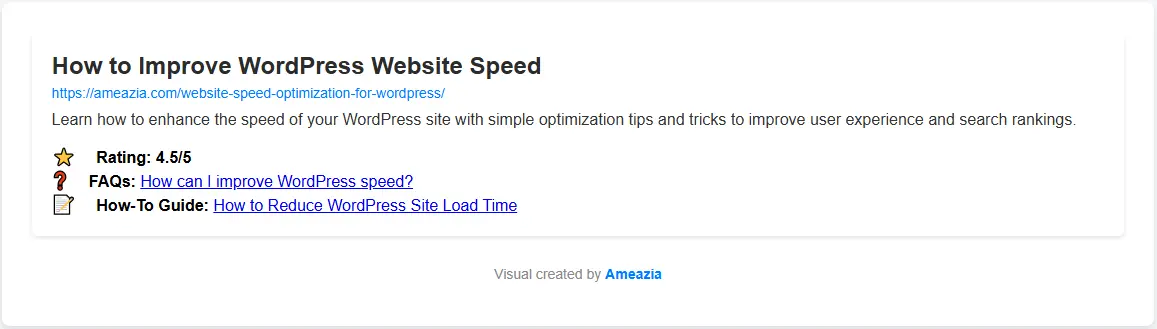 Rich Snippets Example