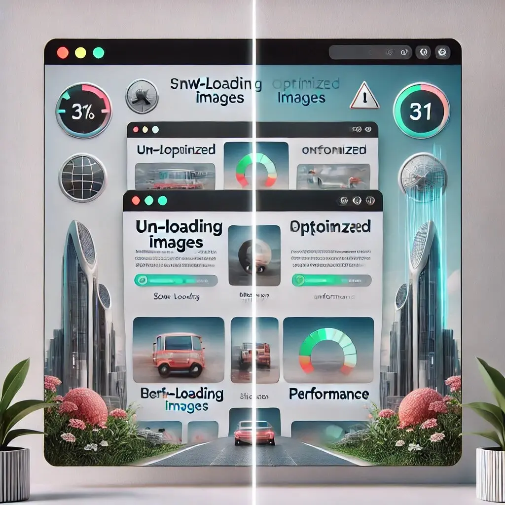 optimized vs unoptimized image