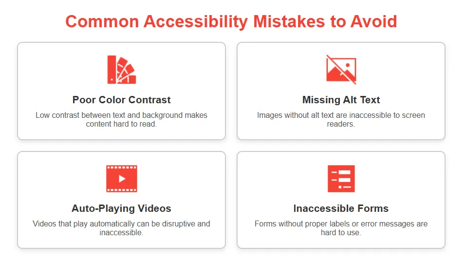 Common Accessibility Mistakes to Avoid