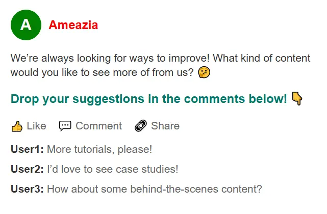 Engage with Audience