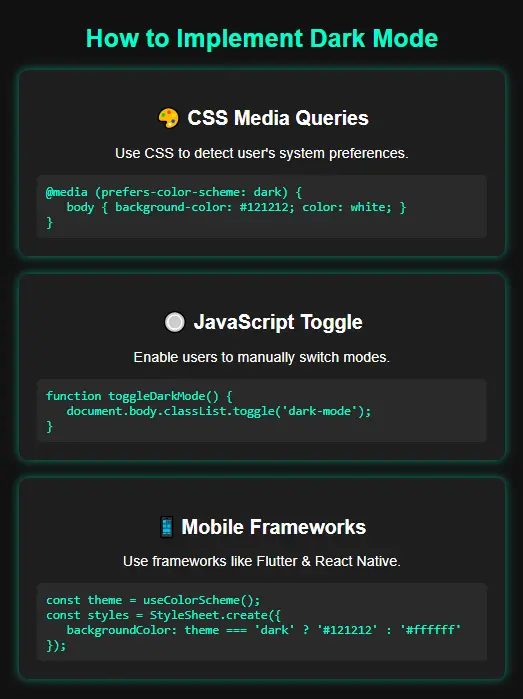 How to Implement Dark Mode