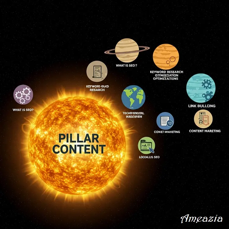 Pillar Content as Solar System