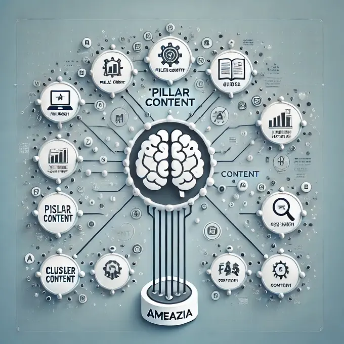 Pillar Content using a mind map analogy