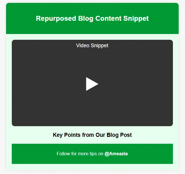 Repurposed Blog Content Snippet