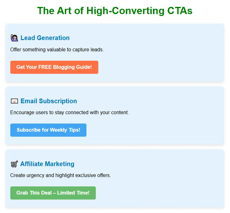The Art of High-Converting CTAs