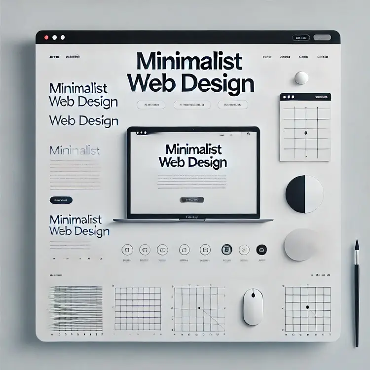 minimalist web design concept