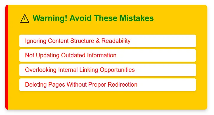 Common Mistakes to Avoid