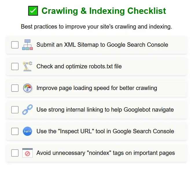 How to Improve Crawling and Indexing