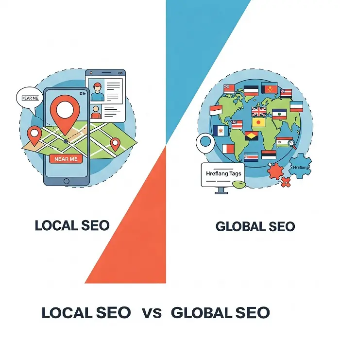Local SEO vs Global SEO