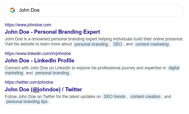 SEO for Personal Branding