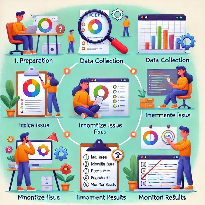 steps to perform a technical audit.