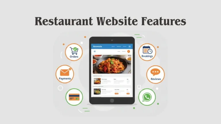 Restaurant Website features